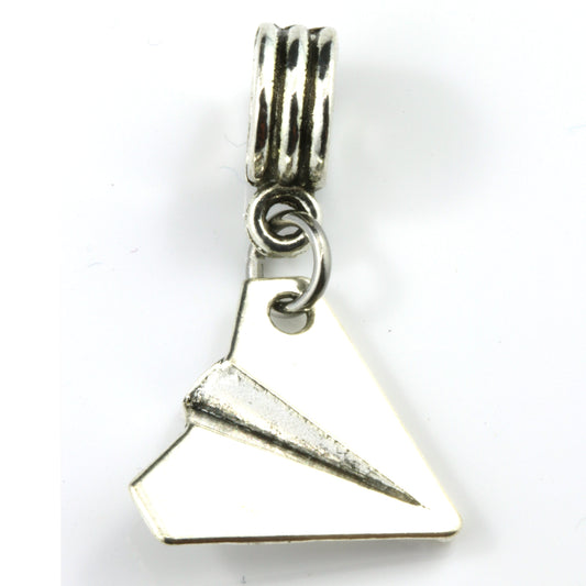 Paper Airplane Charm